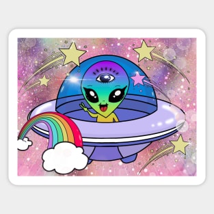 Kawaii alien Sticker